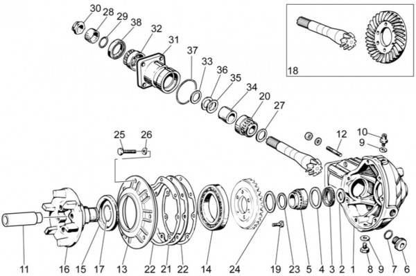 Motor Getriebe II - Moto-Guzzi V 7 750ccm 4T 4V AC 2014- ZGULWS00