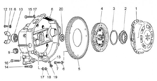 Motor Kupplung - Moto-Guzzi V 7 750ccm 4T 4V AC 2013- ZGULWE02