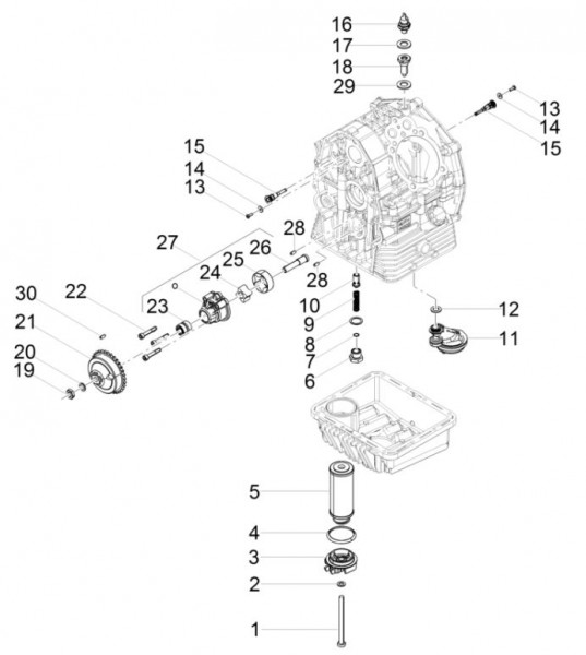 Motor Schmierung - Moto-Guzzi V 9 850ccm 4T 4V AC 2017- ZGULHE00