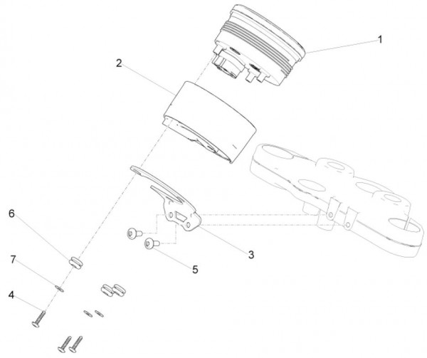 Lenker Cockpitinstrumente - Moto-Guzzi V 9 850ccm 4T 4V AC 2017- ZGULHB00