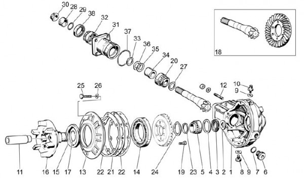 Motor Getriebe II - Moto-Guzzi V 7 750ccm 4T 4V AC 2013- ZGULWE02