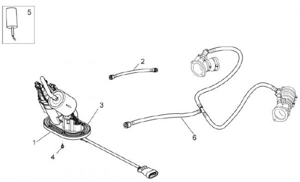 Fahrgestell Benzinpumpe - Moto-Guzzi V 7 750ccm 4T 4V AC 2013- ZGULWU00