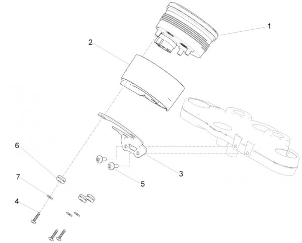 Lenker Cockpitinstrumente - Moto-Guzzi V 9 850ccm 4T 4V AC 2017- ZGULHE00