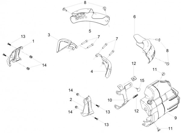 Fahrgestell Verkleidungen - Moto-Guzzi V 9 850ccm 4T 4V AC 2017- ZGULHE00