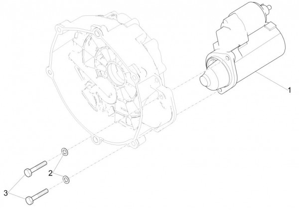 Motor Anlasser - Moto-Guzzi V 9 850ccm 4T 4V AC 2017- ZGULHE00