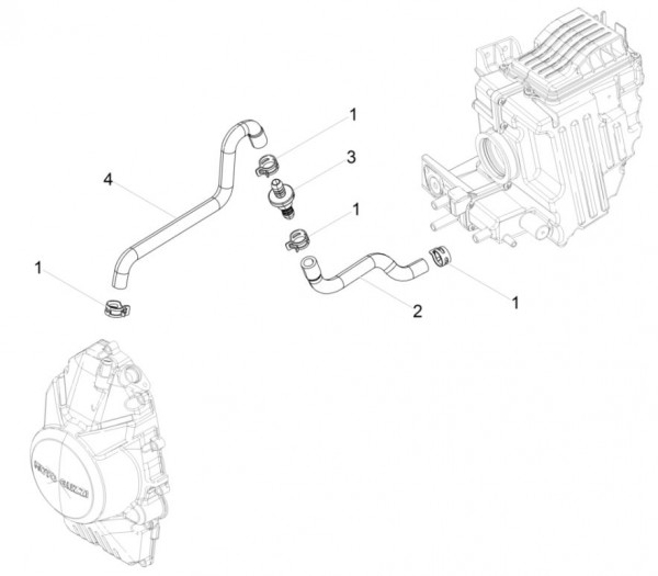 Motor Blow by - Moto-Guzzi V 9 850ccm 4T 4V AC 2017- ZGULHB00