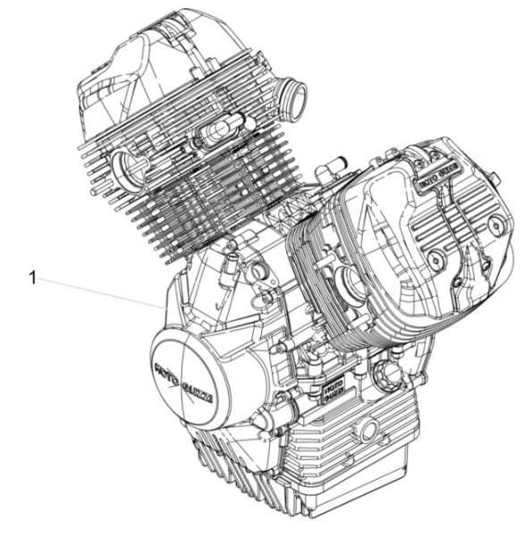 Motor Motor - Moto-Guzzi V 9 850ccm 4T 4V AC 2017- ZGULHE00