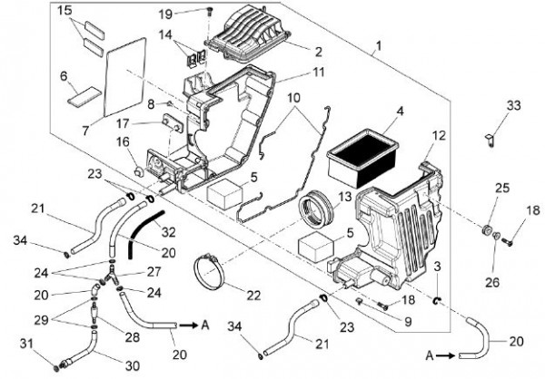 Motor Luftfilter - Moto-Guzzi V 7 750ccm 4T 4V AC 2013- ZGULWUA1