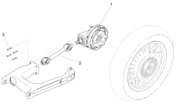 Motor Getriebe - Moto-Guzzi V 9 850ccm 4T 4V AC 2017- ZGULHB00