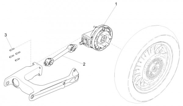 Motor Getriebe - Moto-Guzzi V 9 850ccm 4T 4V AC 2017- ZGULHE00