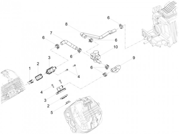 Motor Sekundärluftsystem - Moto-Guzzi V 9 850ccm 4T 4V AC 2017- ZGULHB00